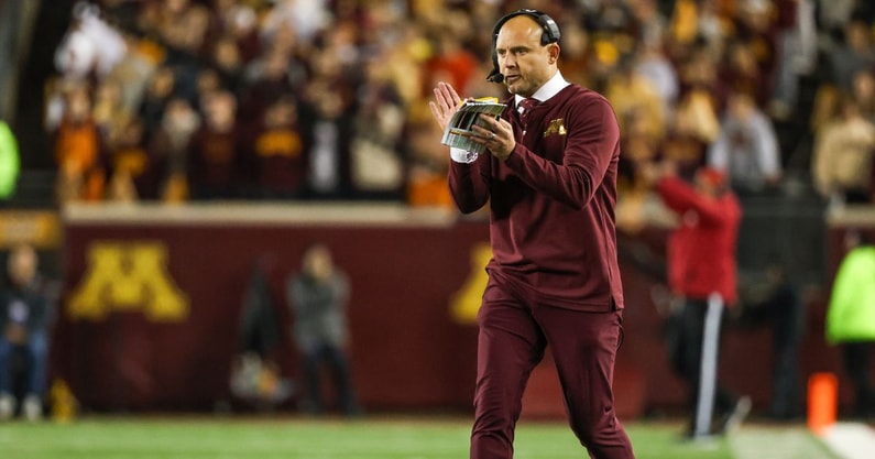 P.J. Fleck by Matt Krohn-USA TODAY Sports