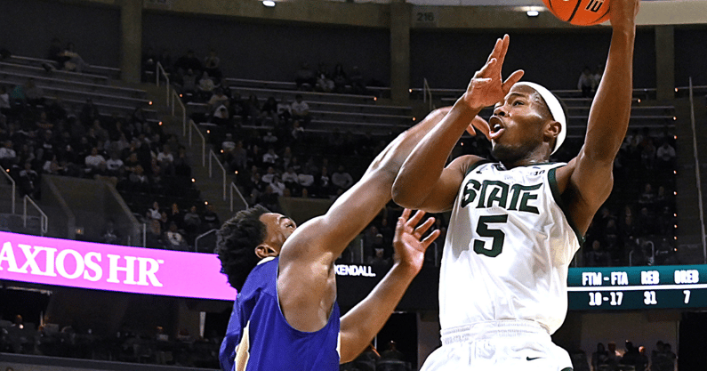 Michigan State guard Tre Holloman