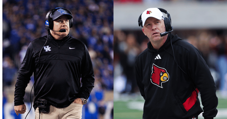jeff-brohm-mark-stoops-cordial-ahead-of-governors-cup-kentucky-wildcats-louisville-cardinals-football
