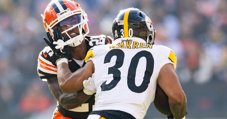 jaylen warren angry runs steelers