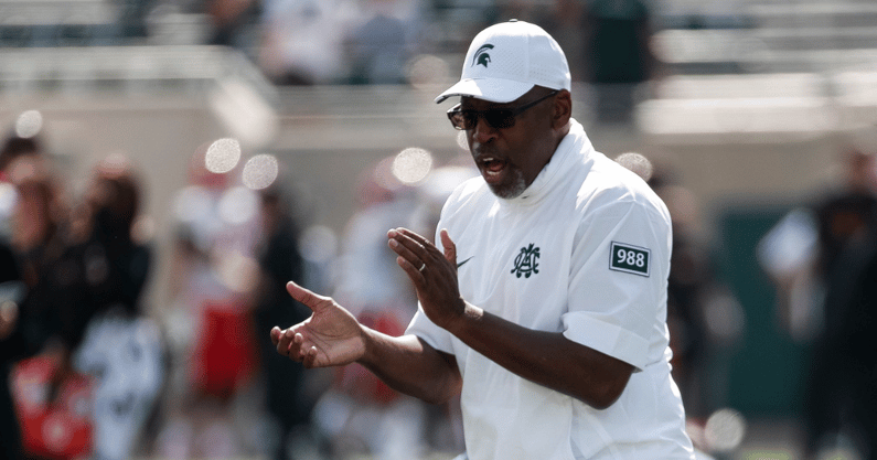 Michigan State interim head coach Harlon Barnett