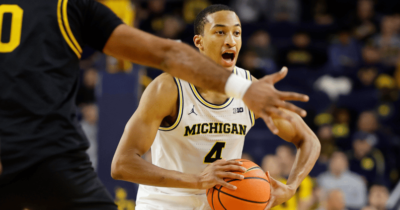 Michigan Wolverines basketball wing Nimari Burnett had a big game in a win over Washington. (Photo by Rick Osentoski-USA TODAY Sports)