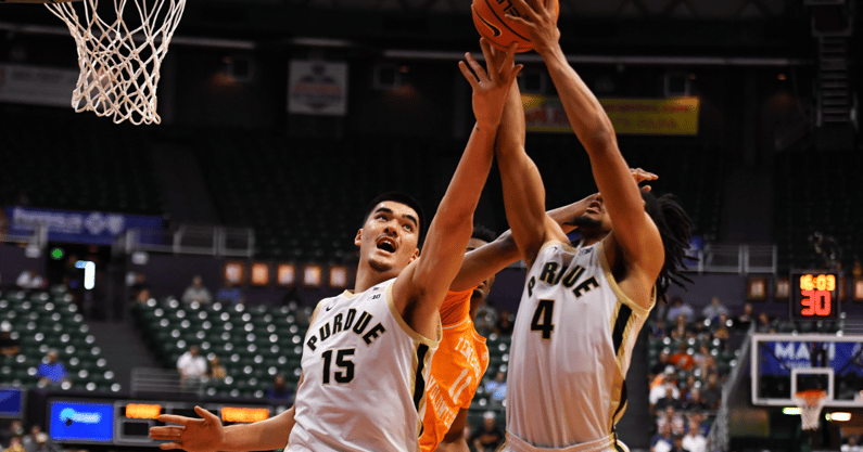 Purdue's Zach Edey and Trey Kaufman-Renn