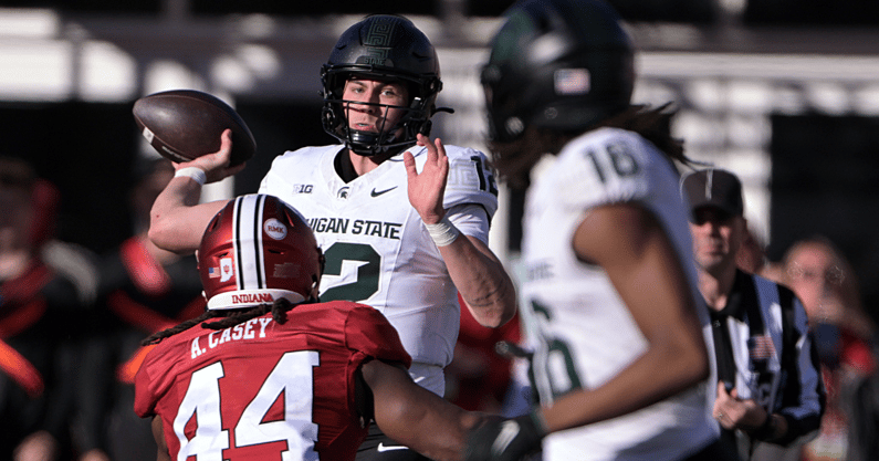 Michigan State quarterback Katin Houser