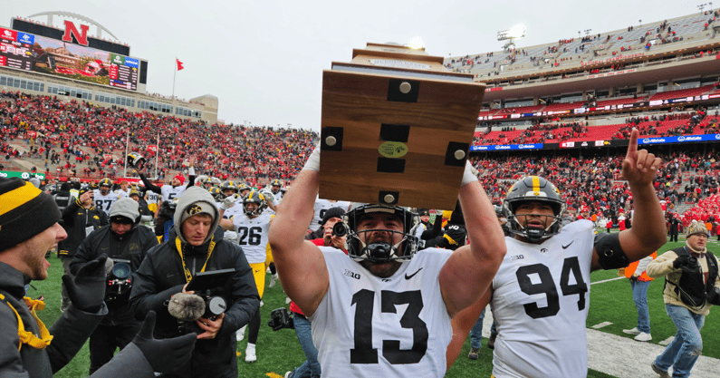 Iowa Celebrates Win