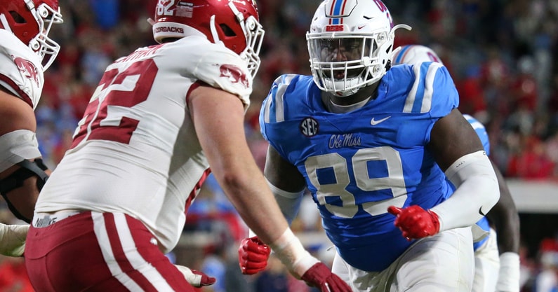 NCAA Football: Arkansas at Mississippi
