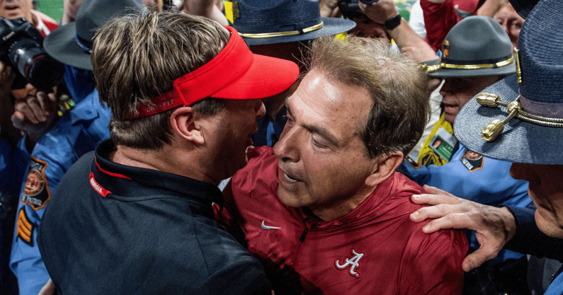 Nick Saban and Kirby Smart