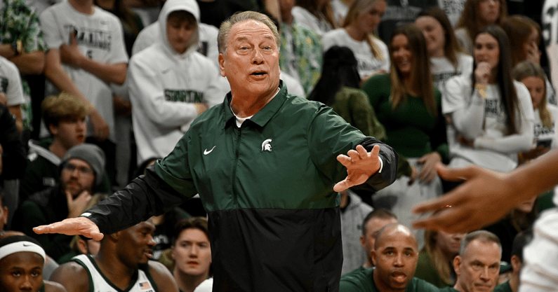 Michigan State head coach Tom Izzo