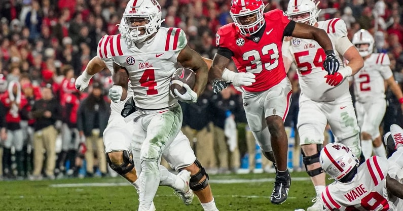 Quinshon Judkins by Dale Zanine-USA TODAY Sports