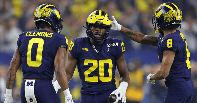 Michigan running back Kalel Mullings stood out in a win over Fresno State. (Photo by Thomas Shea-USA TODAY