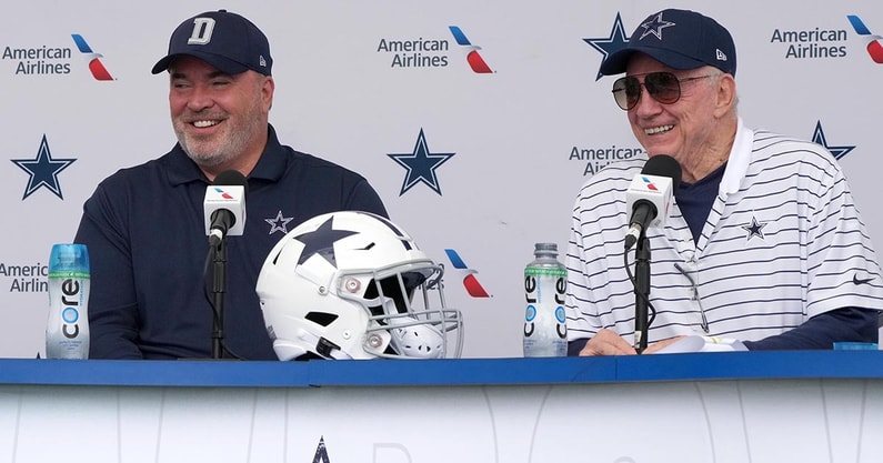 Dallas Cowboys HC Mike McCarthy and owner Jerry Jones