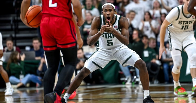 Michigan State guard Tre Holloman