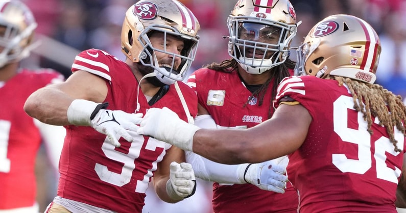 Nick Bosa and Chase Young by Darren Yamashita-USA TODAY Sports