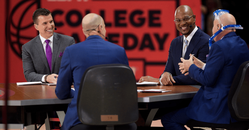 GameDay's Rece Davis and LaPhonso Ellis