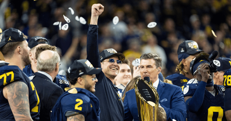 Jim Harbaugh Blake Corum Trevor Keegan