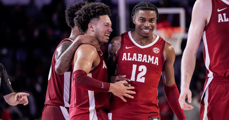 Alabama guards Mark Sears and Latrell Wrightsell