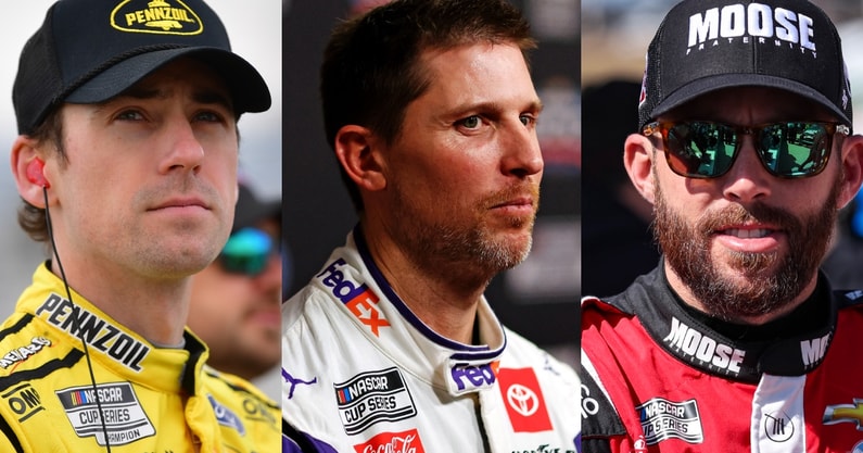 Ryan Blaney, Denny Hamlin, Ross Chastain