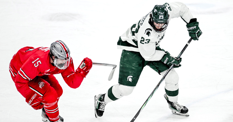 Michigan State forward Reed Lebster