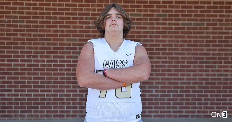 2026 OL Bear McWhorter out of Cass High in Georgia is a South Carolina football target