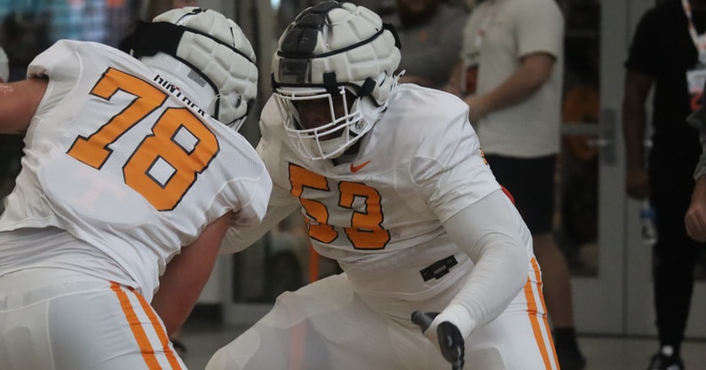 LSU transfer offensive lineman Lance Heard finding a home at Tennessee. Credit: Volquest