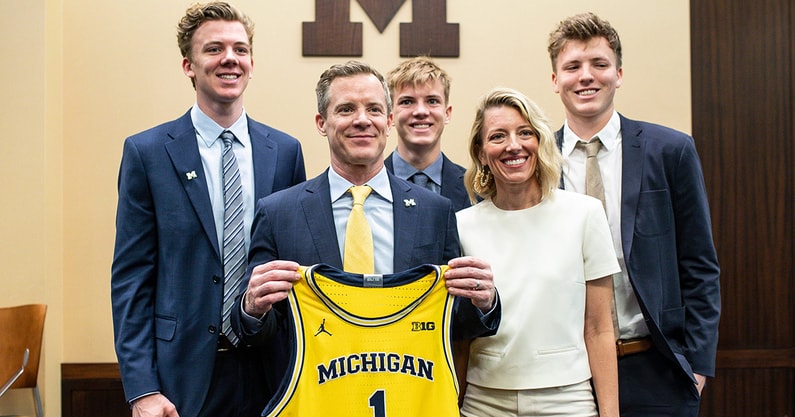 Michigan head coach Dusty May