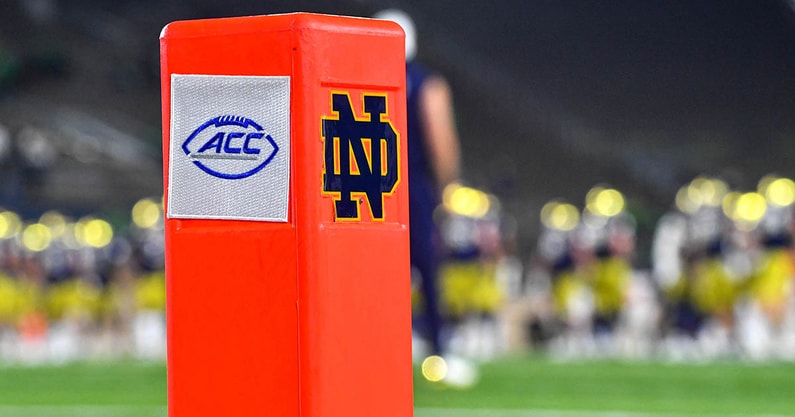 Notre Dame and ACC logos