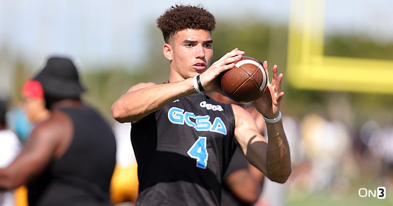 Pictured is four-star WR Derek Meadows, who will take an official visit to South Carolina this summer (Photo Credit: Chad Simmons | On3)