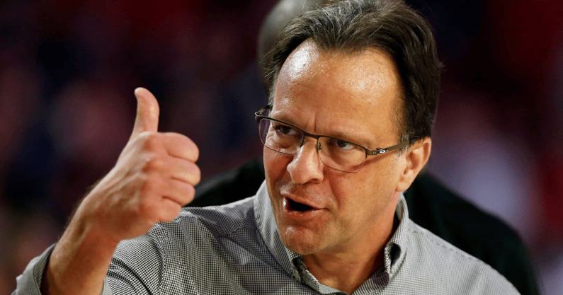 Former college basketball head coach Tom Crean gives a thumb up - © Joshua L. Jones / USA TODAY NETWORK