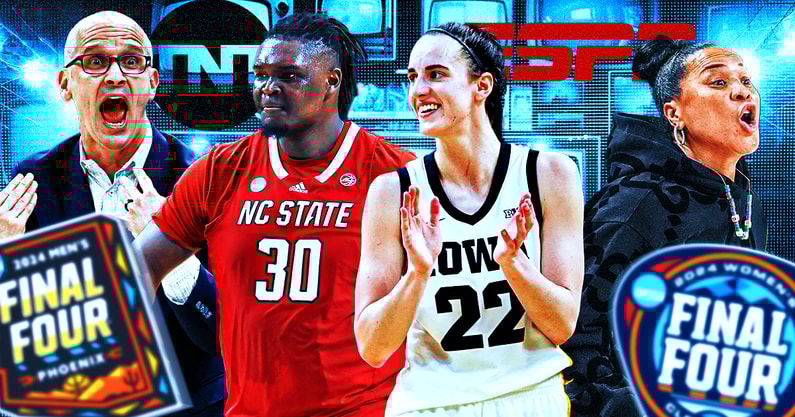 compelling-storylines-abound-at-final-fours-but-women-are-the-show-iowa-hawkeyes-south-carolina-gamecocks-uconn-huskies-caitlin-clark-dawn-staley