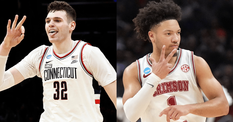 UConn C Donovan Clingan, Alabama G Mark Sears