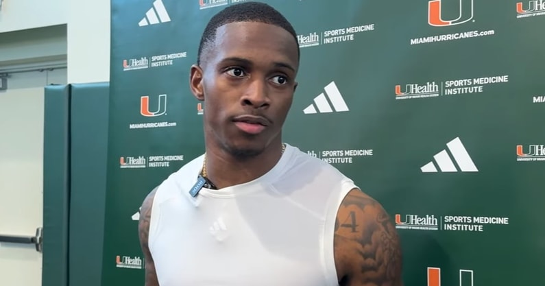 Miami CB Robert Stafford during spring practice