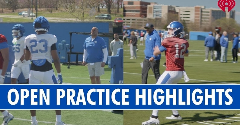 kentucky football practice highlights