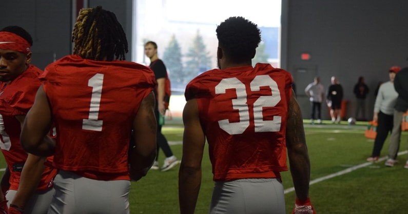 Quinshon Judkins and TreVeyon Henderson by Andy Backstrom/Lettermen Row