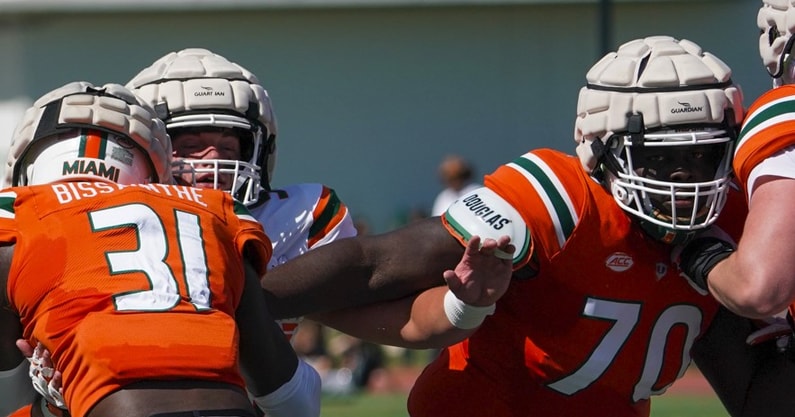 Markel Bell Miami Hurricanes Spring Practice