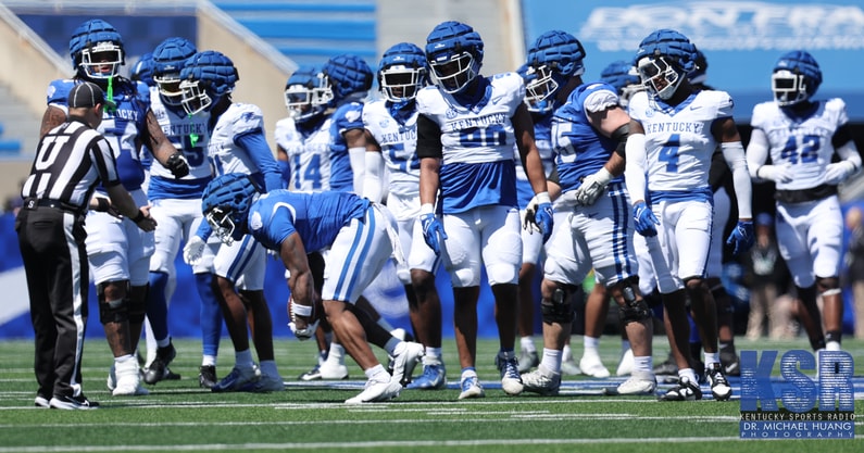 Kentucky football scrimmage practice