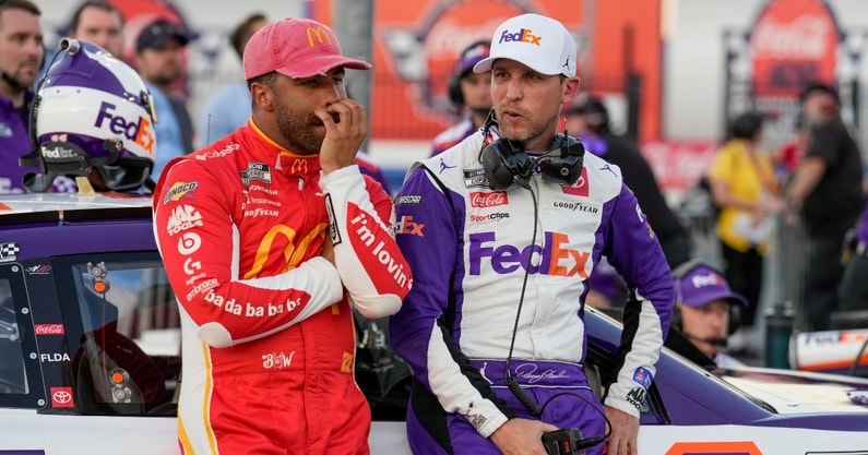 Bubba Wallace Denny Hamlin