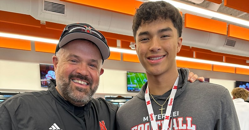 2027 QB Furian Inferrera on visit to Nebraska