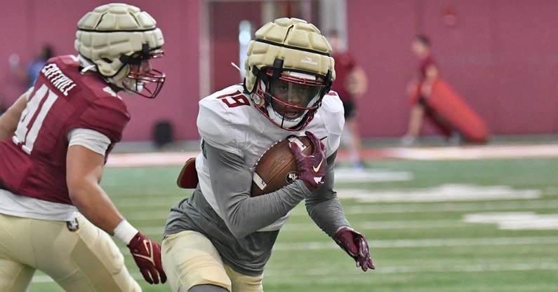 FSU transfer WR Vandrevius Jacobs will play for South Carolina in 2024 (Photo Credit: Gene Williams | Warchant)