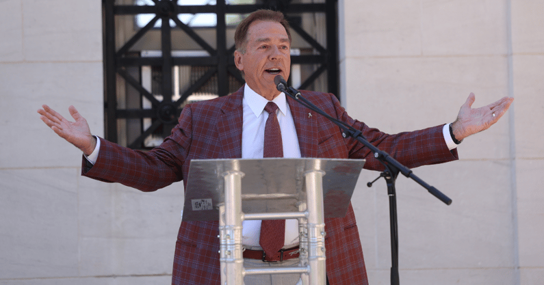 Former Alabama coach Nick Saban