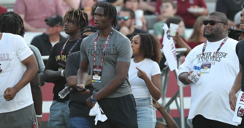 Havelock (NC) defender Donovan Darden is pictured at South Carolina's spring game in 2024 (Photo: CJ Driggers | GamecockCentral.com