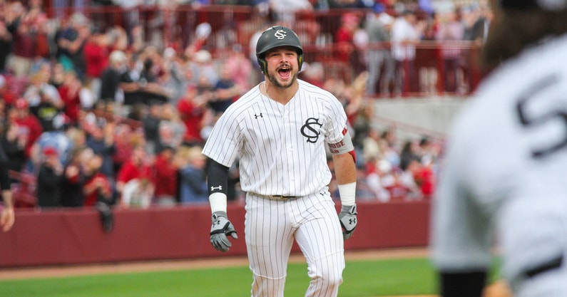 South Carolina-Georgia series: Times, TV, pitching, weather, odds (Pictured: Cole Messina, Credit: Katie Dugan/GamecockCentral)