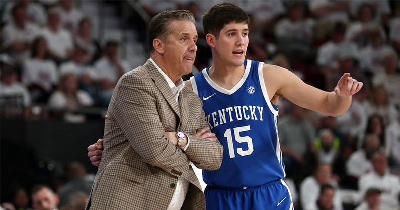Reed Sheppard and John Calipari