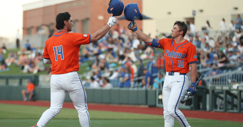 Florida Gators Jac Caglianone and Colby Shelton (UAA Communications / Mallory Peak)