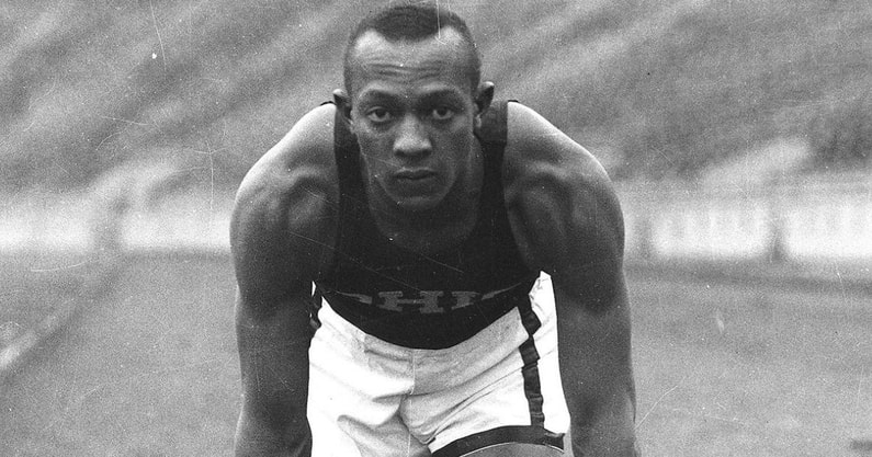 Jesse Owens, photo courtesy of Ohio State track and field/cross country