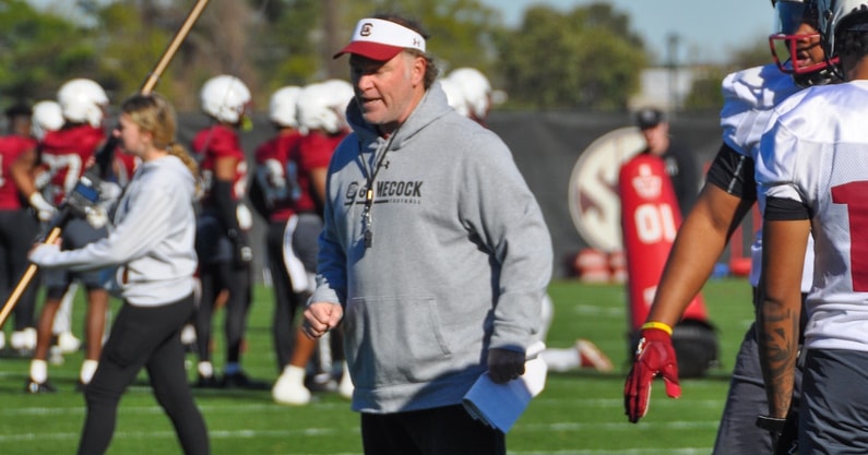 Gamecocks special teams coach Joe DeCamillis is pictured during a spring practice (Photo: Joe Macheca | GamecockCentral.com)
