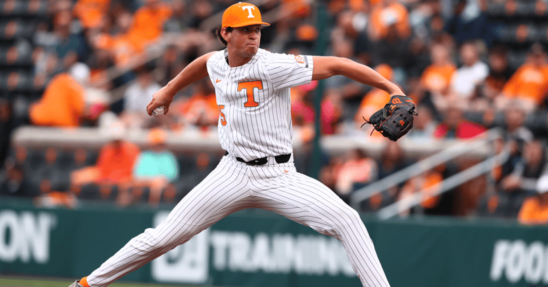 Tennessee pitcher JJ Garcia. Credit: UT Athletics