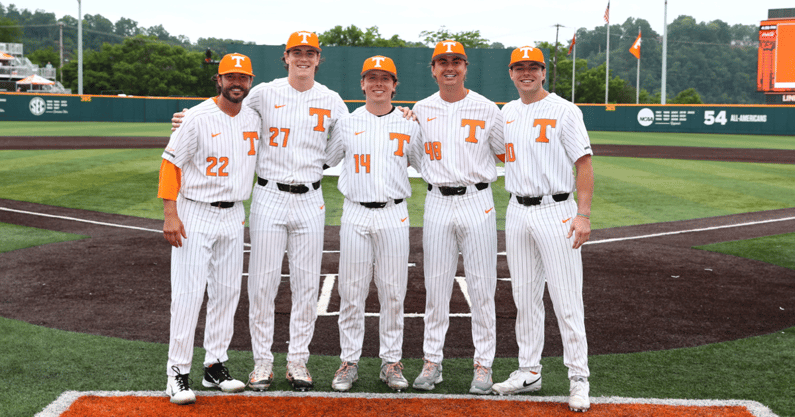 Tennessee 2024 Baseball Seniors. Credit: UT Athletics