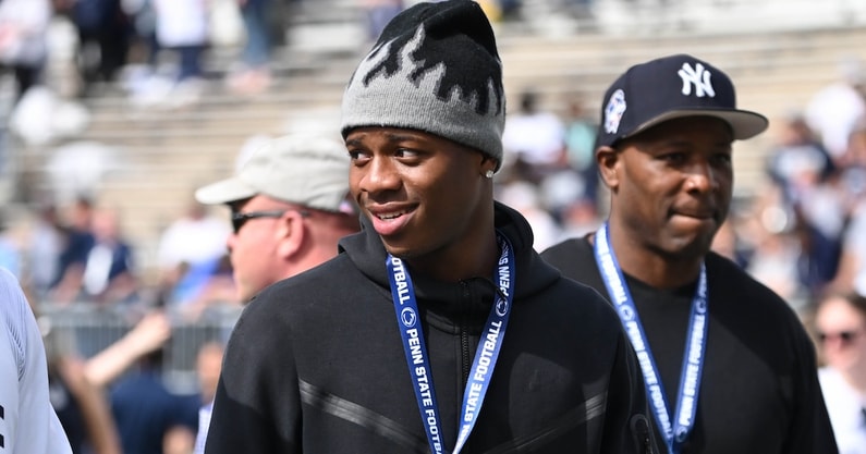 South Carolina defensive back target Jahmir Joseph is pictured during a visit to Penn State (Photo: Ryan Snyder | BWI)