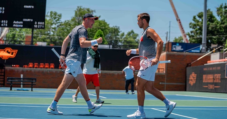 Robert Cash and JJ Tracy (Photo courtesy of Ohio State men's tennis)