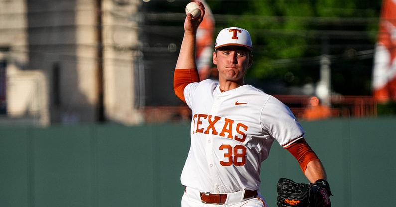 Texas pitcher Max Grubbs